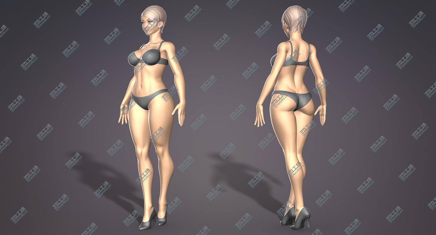 images/goods_img/202104092/Female Stylistic Base Body 3D model/5.jpg